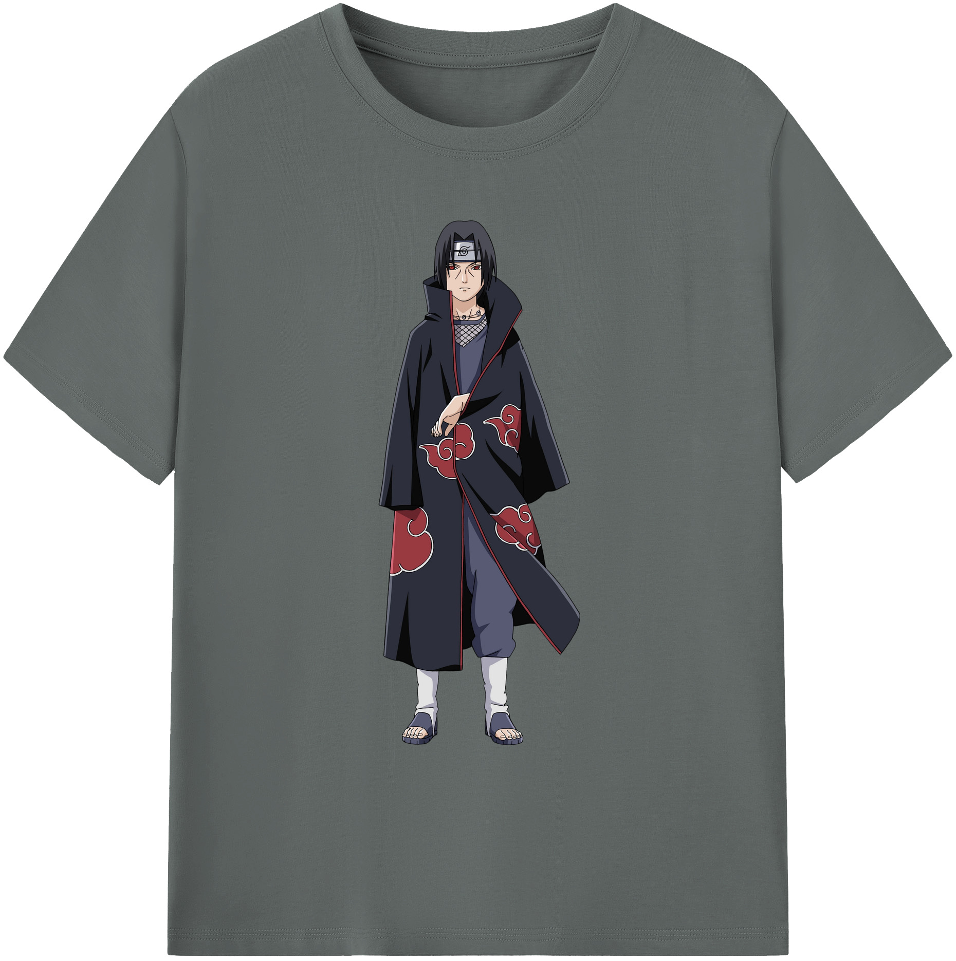 （画像用） NARUTO -ナルト- うちは イタチ Uchiha Itachi 綿100％ メンズ半袖Tシャツ｜肌触りやわらか＆通気性